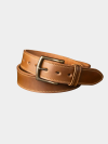 Heritage Shell Cordovan Leather Belt – Brass Buckle Edition