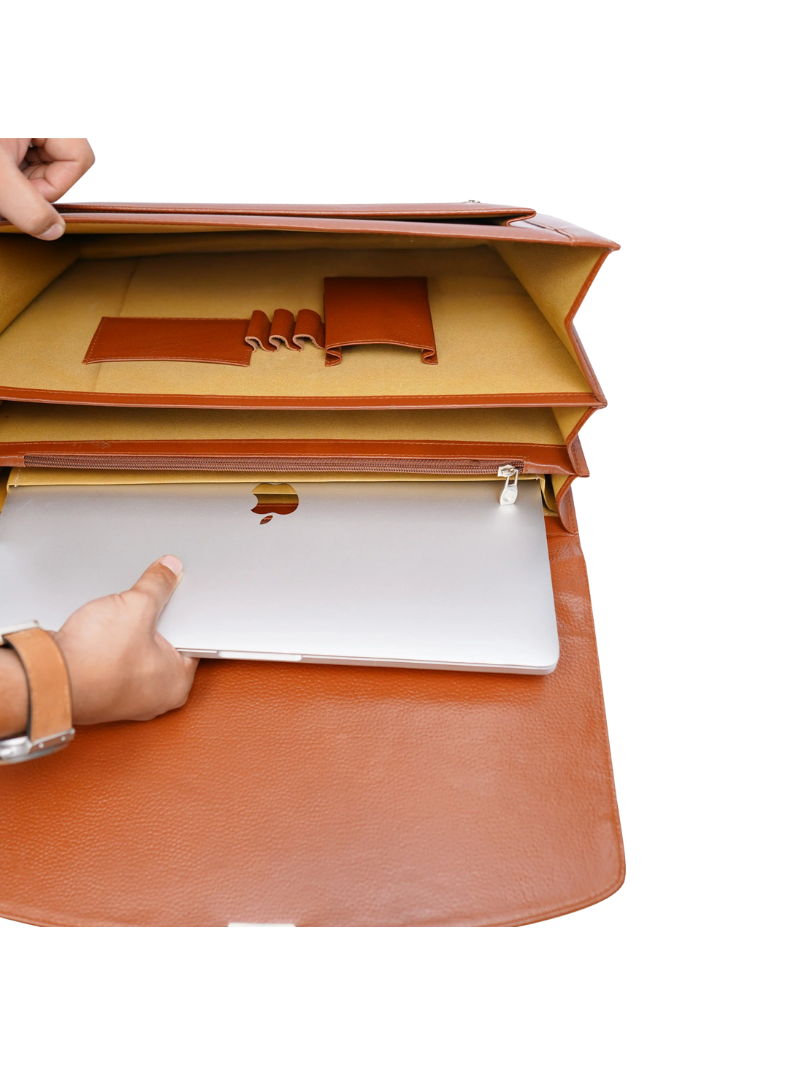 Asli Leather Office Bag - Image 14